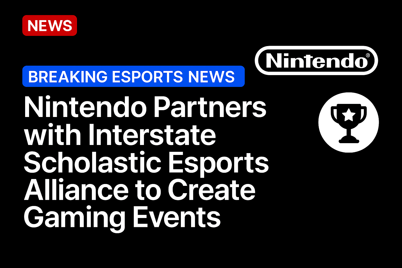 Nintendo partners with Interstate Scholastic Esports Alliance to create gaming events