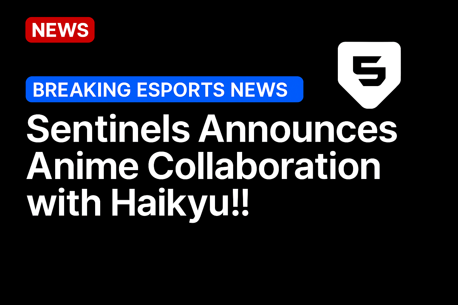 Sentinels announces anime collaboration with Haikyu!!