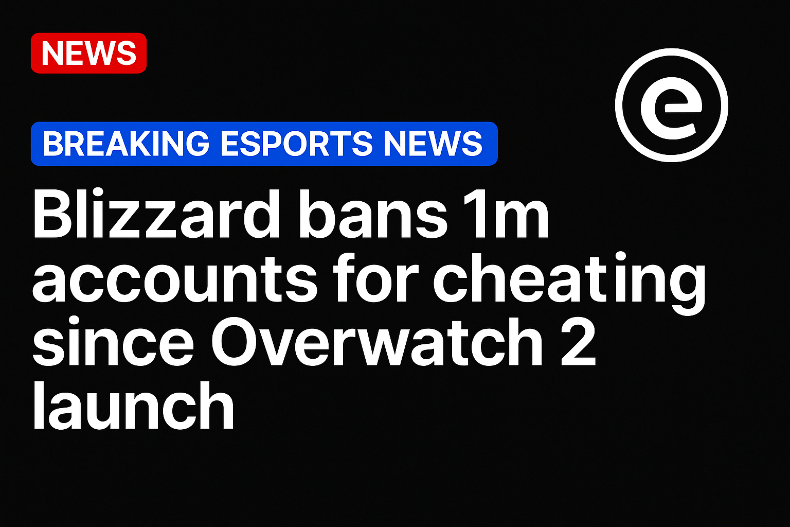 Blizzard bans 1m accounts for cheating since Overwatch 2 launch