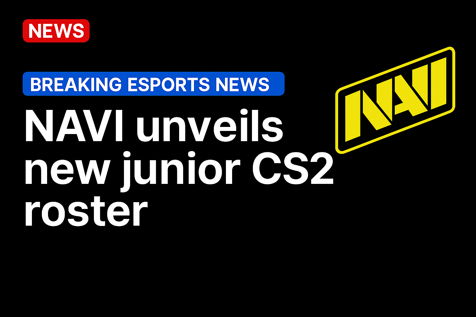 NAVI unveils new junior CS2 roster