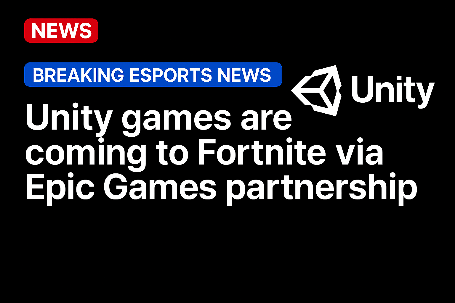 Unity games are coming to Fortnite via Epic Games partnership