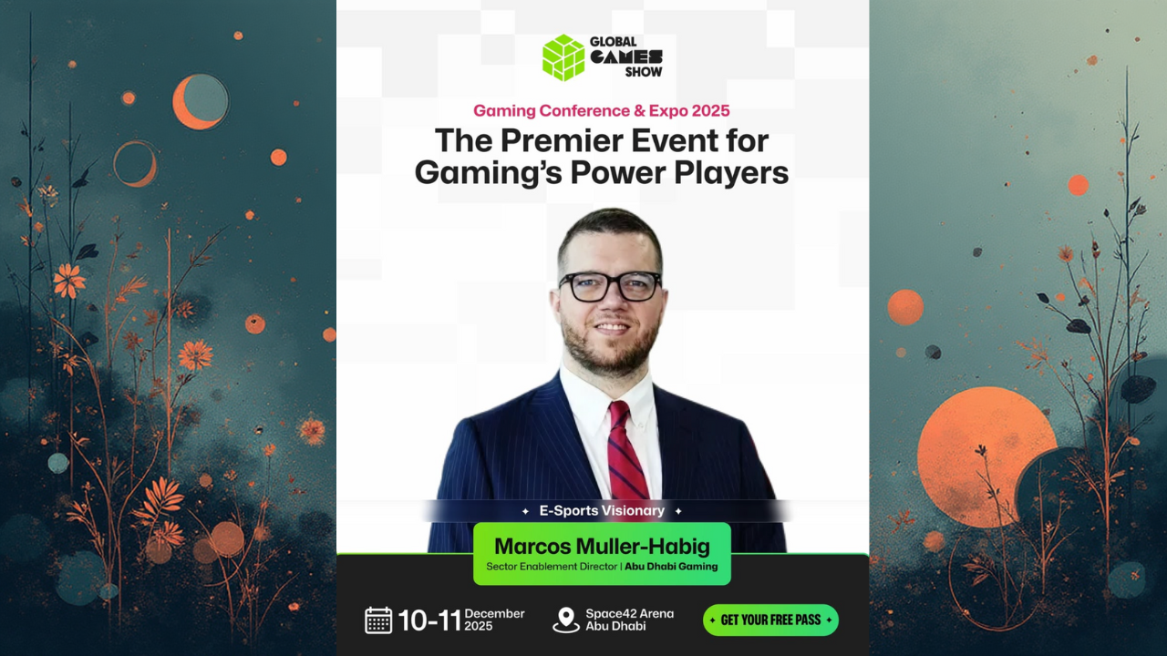 Global Games Show 2025 Welcomes Marcos Muller-Habig, Sector Enablement Director at Abu Dhabi Gaming (AD Gaming), as a Featured Speaker