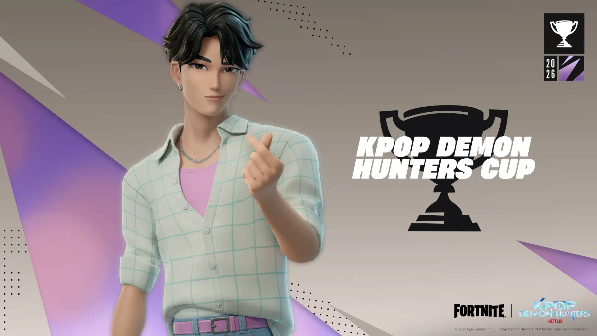 Fortnite KPop Demon Hunters Cup to offer Jinu outfit for free