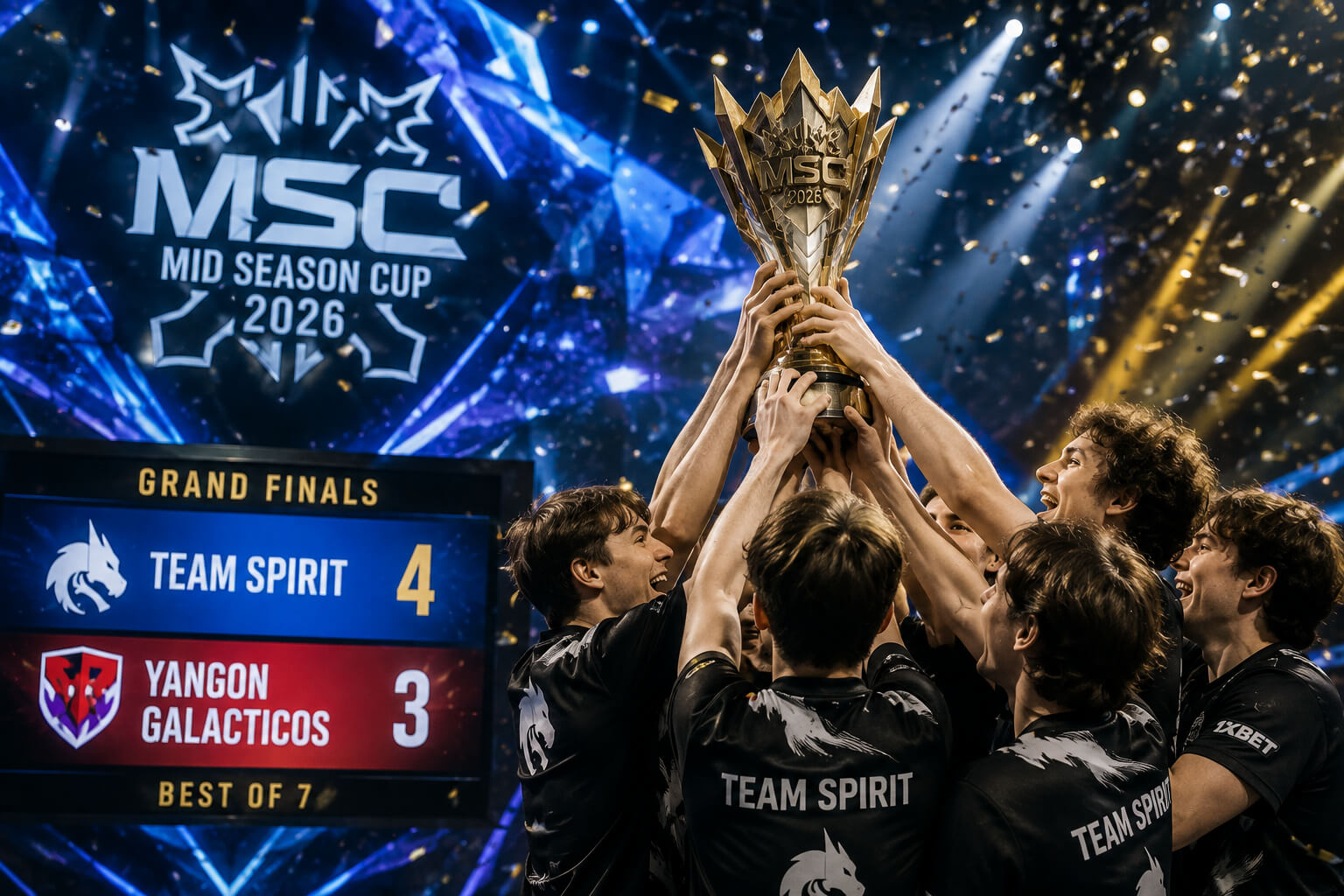 MSC 2026 Results: Team Spirit Edge Yangon Galacticos in Seven-Game Final